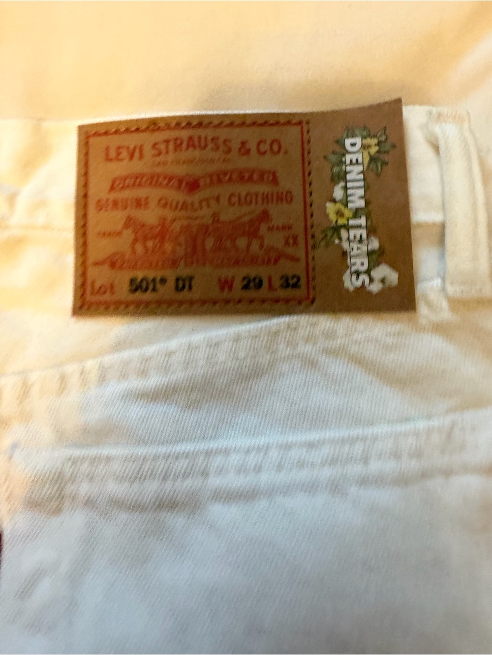 Levi Strauss & Co. 501® DT Straight Jeans in White